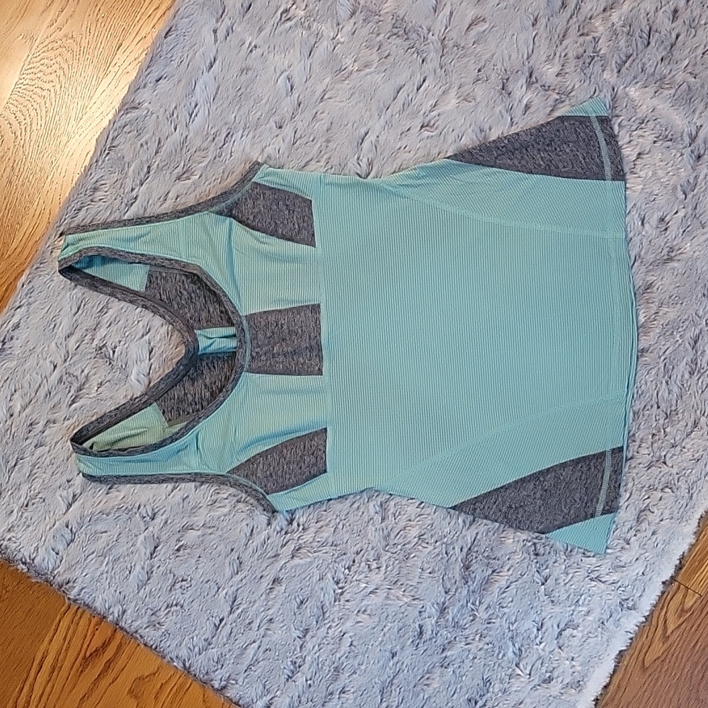 Lululemon Blue/Grey Athletic Tank Top, Women's Size 6, Great Condition!